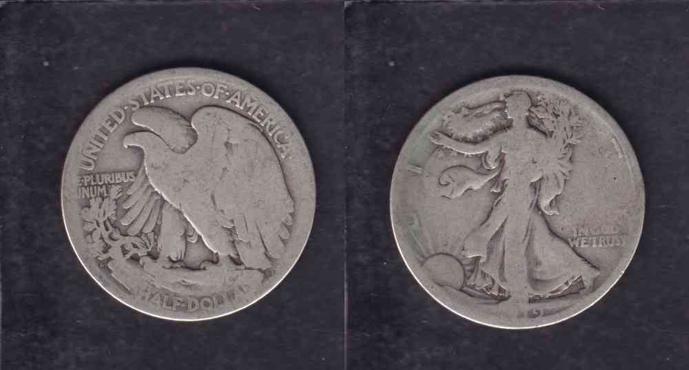 1919-D UNITED STATES .50 CENTS 900. LIBERTY WALKING HALF DOLLAR photo