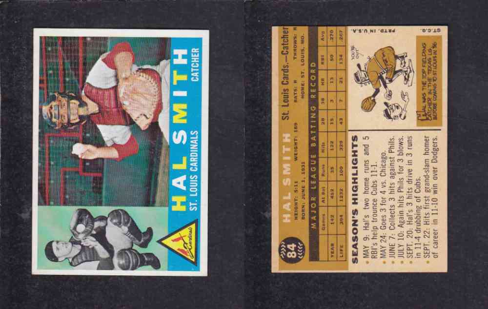 1960 TOPPS BASEBALL CARD  #84 H. SMITH photo