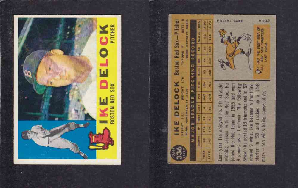 1960 TOPPS BASEBALL CARD #336 I. DELOCK photo