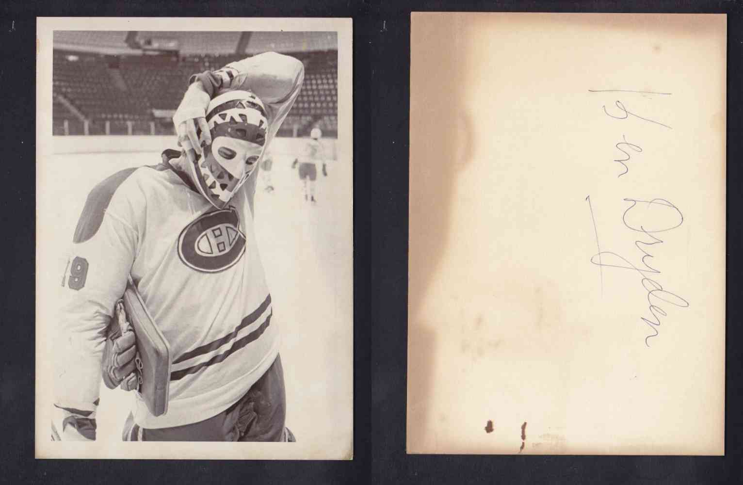 EARLY 1970'S MONTREAL CANADIENS K. DRYDEN PHOTO photo