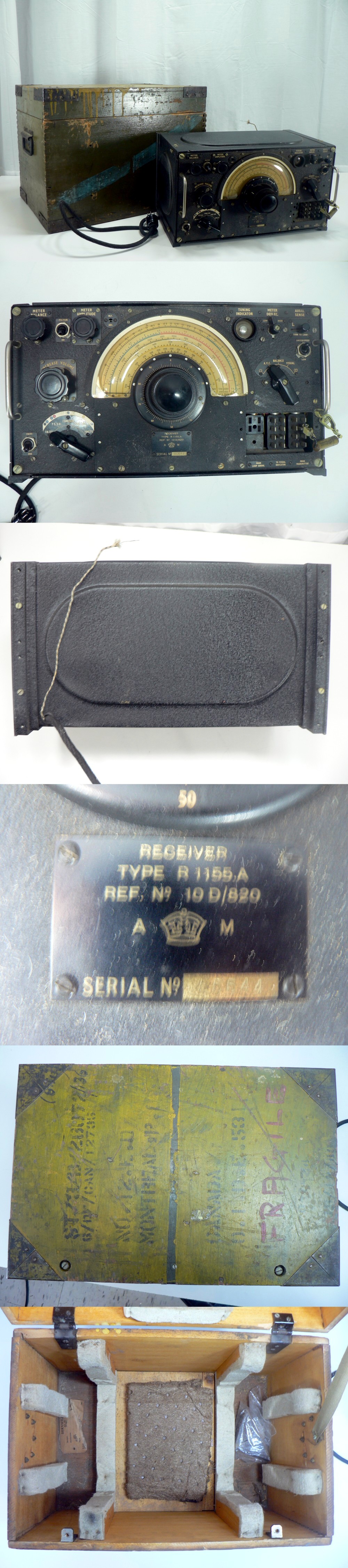 1939-45 CANADA WWII R-1155 ARMY RADIO RECEVER & BOX photo 1939-45 CANADA WWII R-1155 ARMY RADIO RECEVER & BOX photo