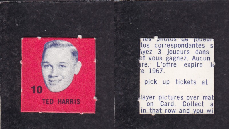 1967-68 IGA MONTREAL CANADIENS HOCKEY CARD T. HARRIS photo