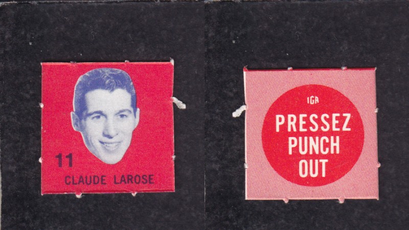 1967-68 IGA MONTREAL CANADIENS HOCKEY CARD C. LAROSE photo