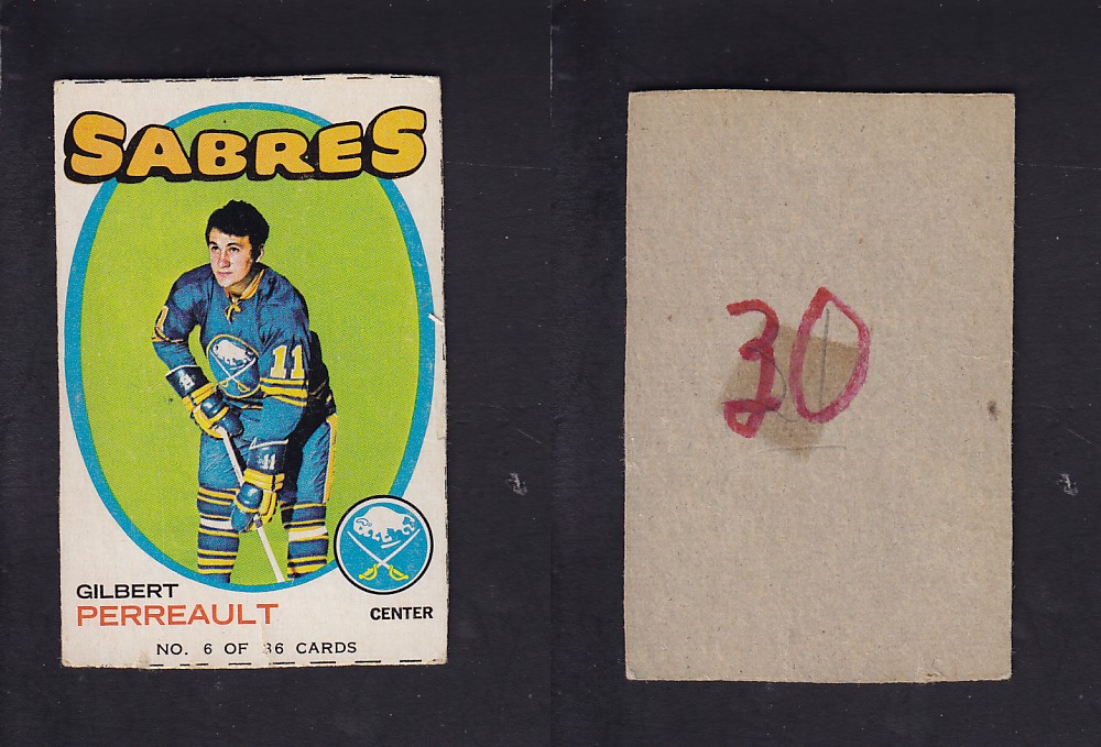 1971-72 BAZOOKA HOCKEY CARD #6 G. PERREAULT photo