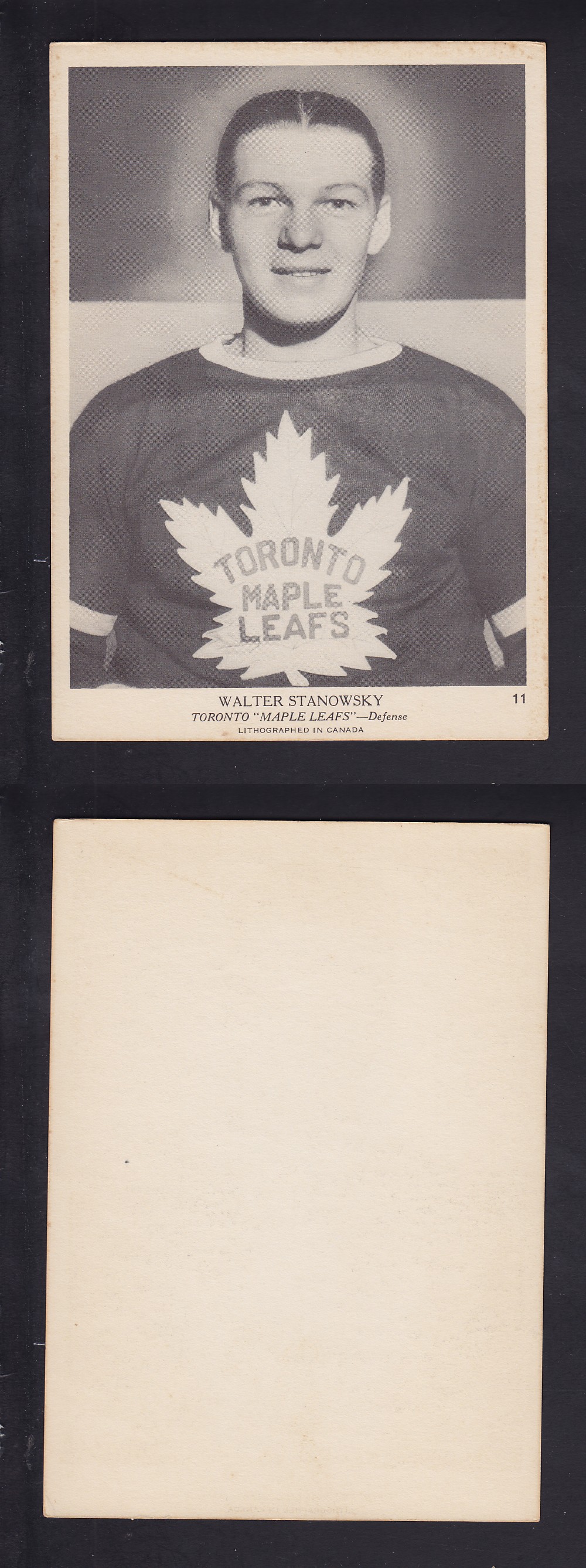 1939-40 O-PEE-CHEE HOCKEY CARD #11 W. STANOWSKY photo