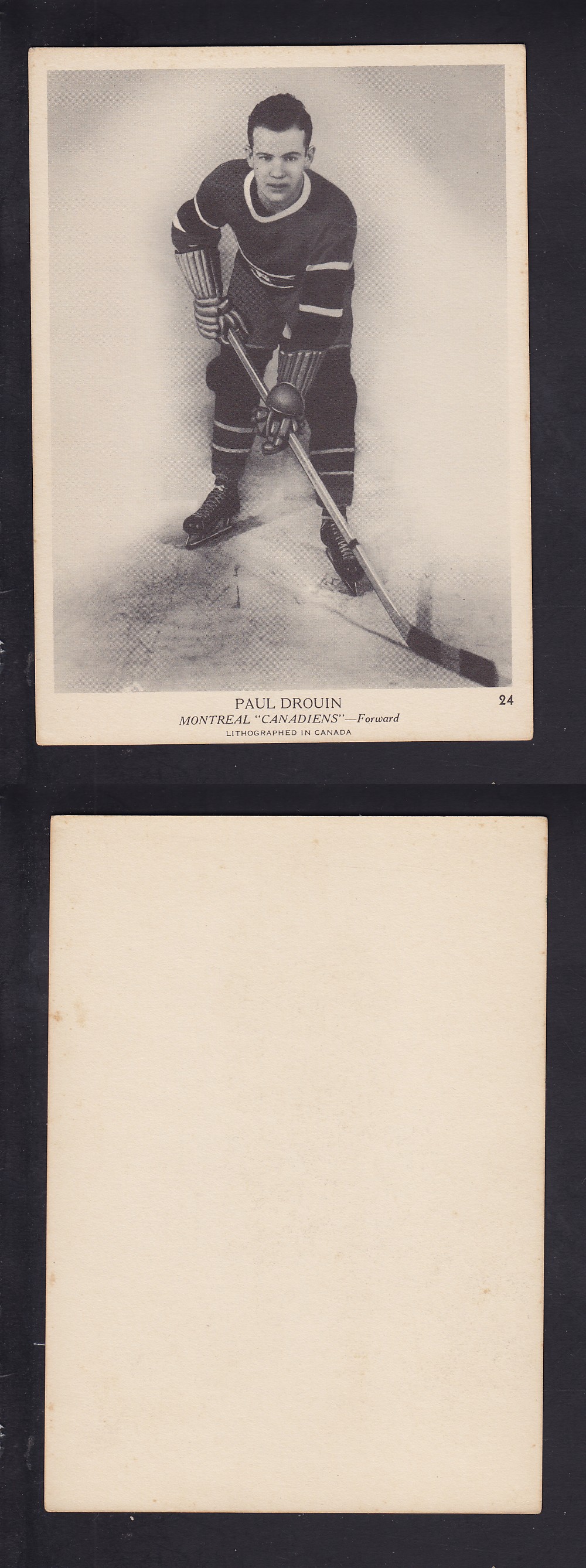 1939-40 O-PEE-CHEE HOCKEY CARD #24 P. DROUIN photo