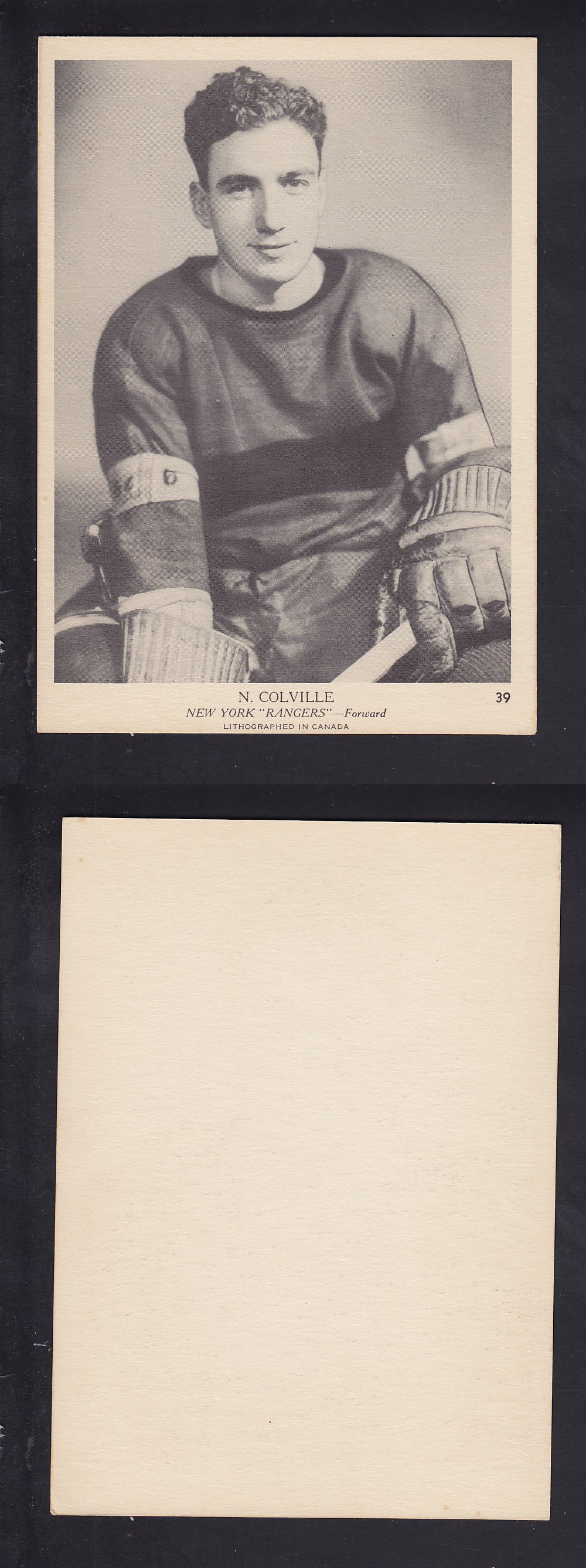 1939-40 O-PEE-CHEE HOCKEY CARD #39 N. COLVILLE photo