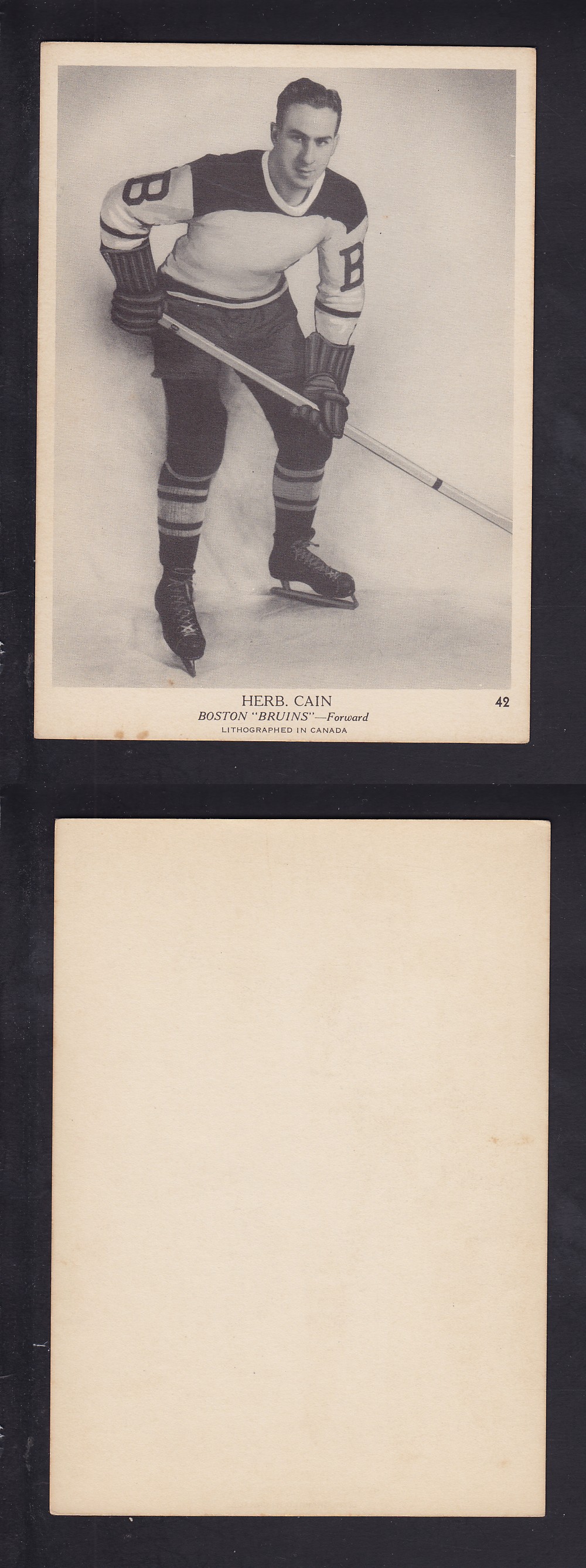 1939-40 O-PEE-CHEE HOCKEY CARD #42 H. CAIN photo