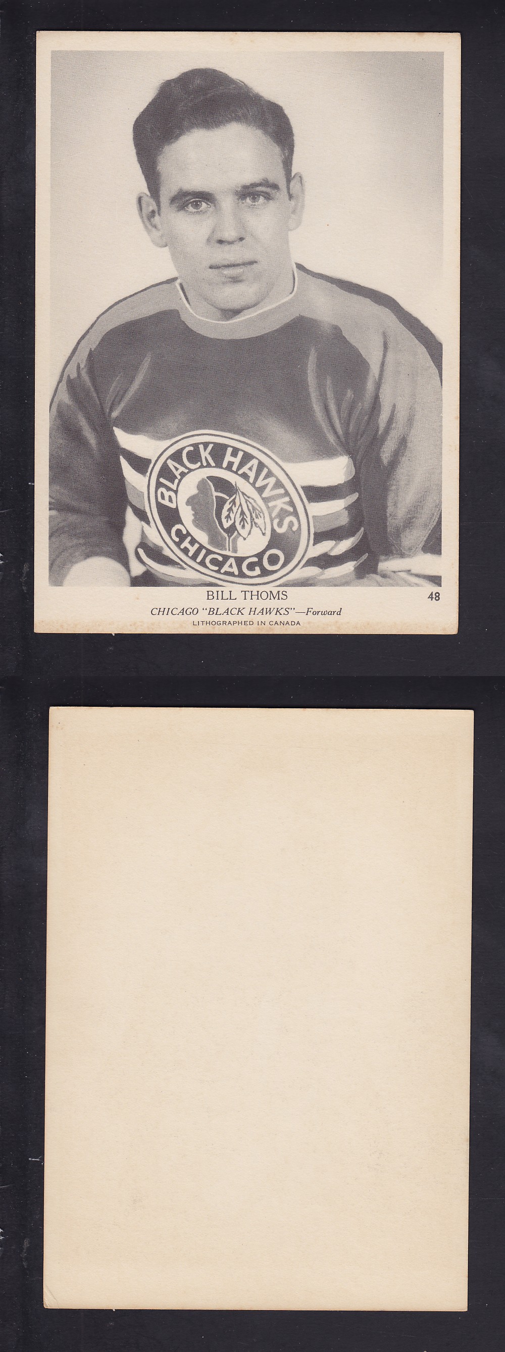 1939-40 O-PEE-CHEE HOCKEY CARD #48 B. THOMS photo