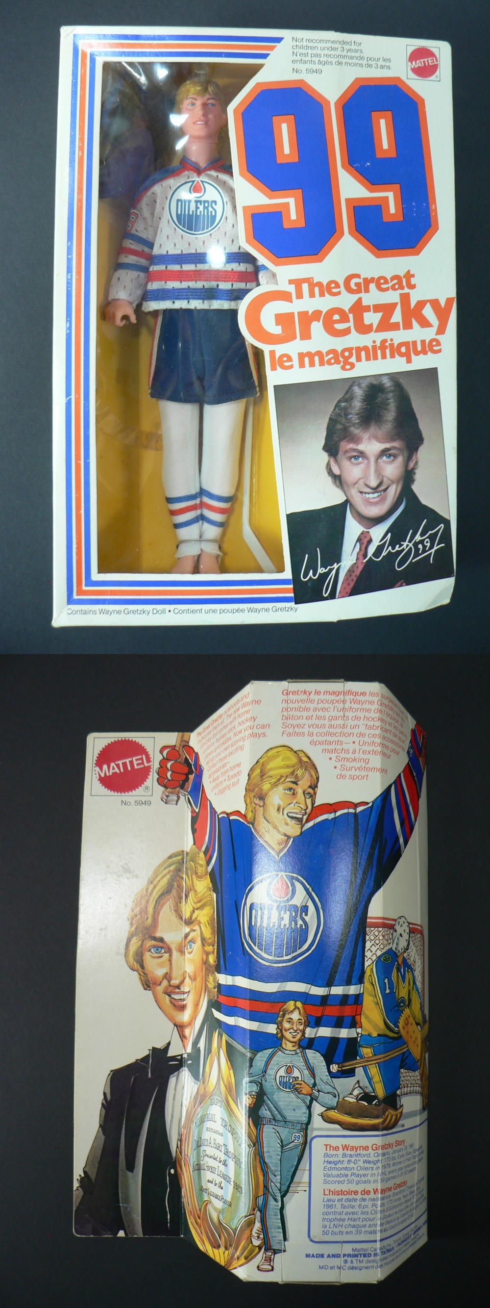 1980'S MATTEL WAYNE GRETZKY DOLL & BOX photo