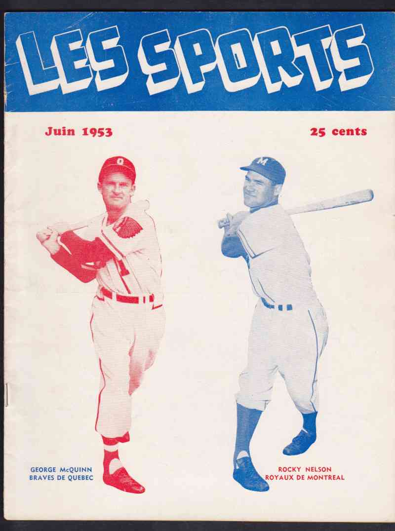 1953 LES SPORTS FULL MAGAZINE R.NELSON ON COVER photo