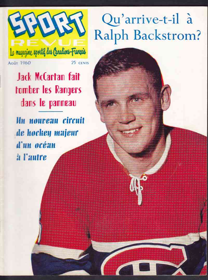 1960 LES SPORTS FULL MAGAZINE R.BACKSTROM ON COVER photo