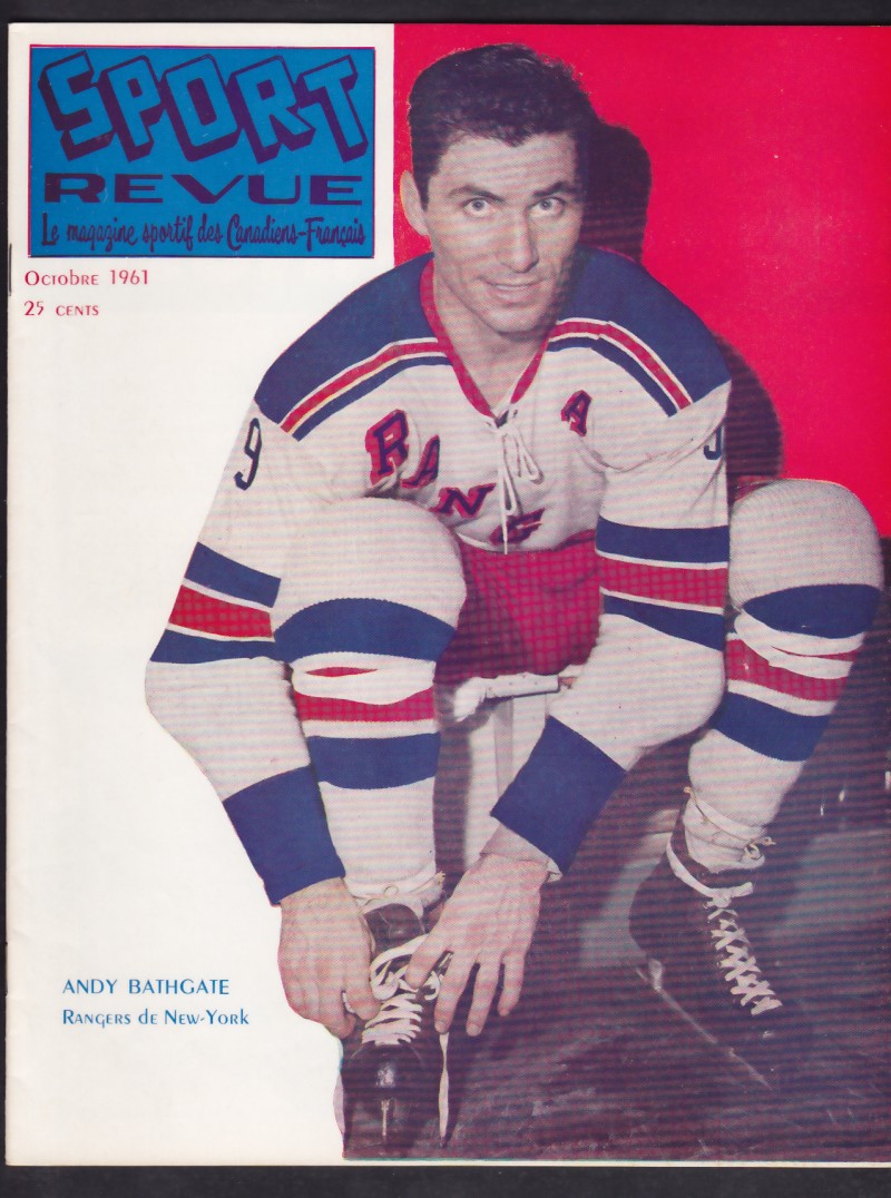 1961 LES SPORTS FULL MAGAZINE A.BATHGATE ON COVER photo