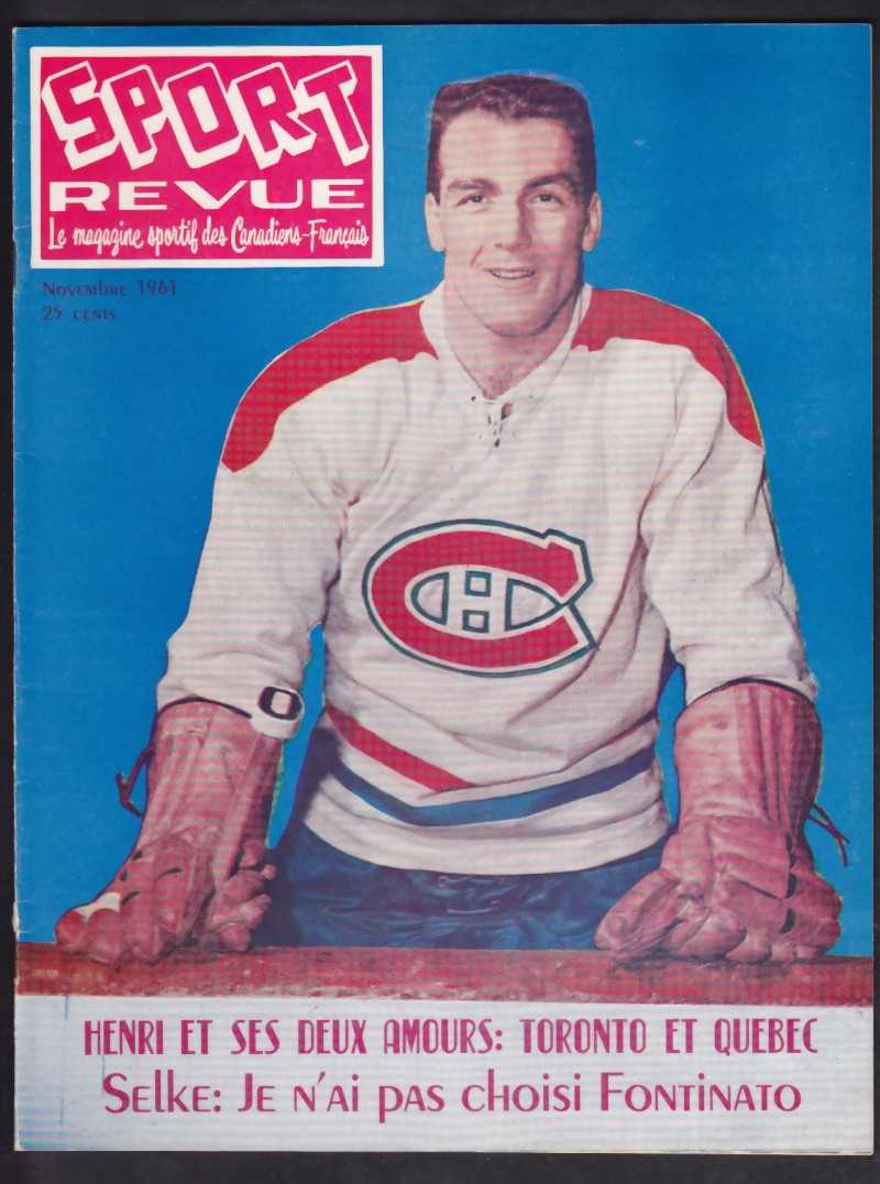 1961 LES SPORTS FULL MAGAZINE H.RICHARD ON COVER photo