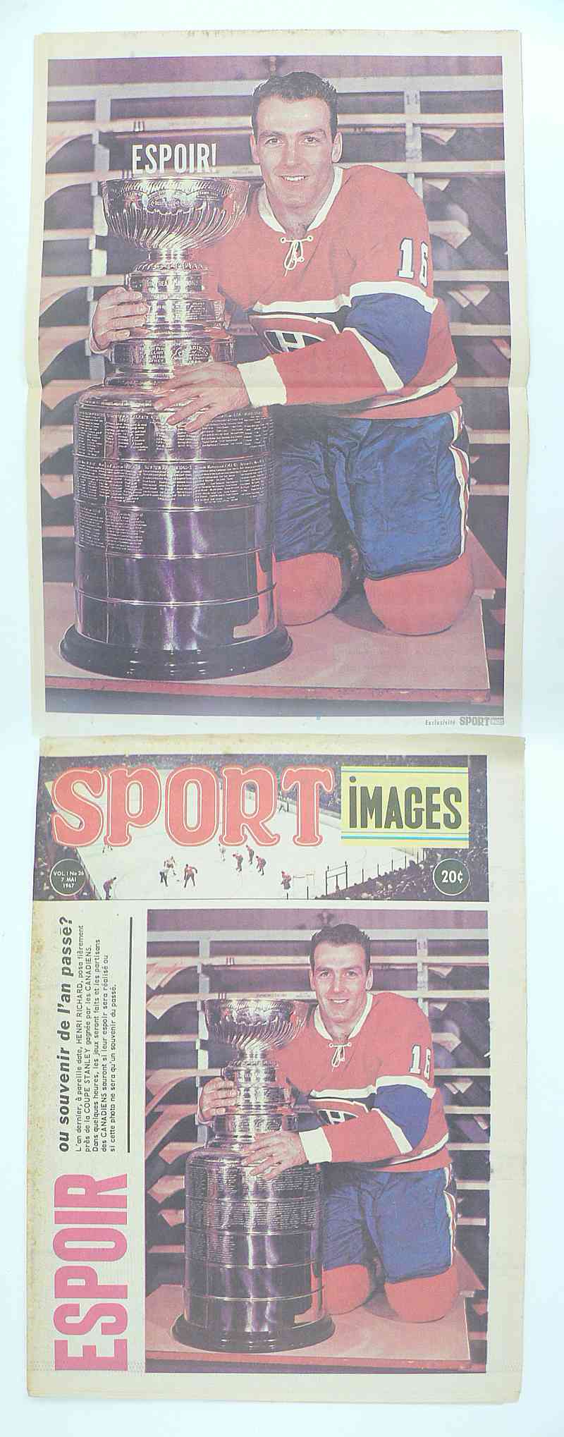 1967 SPORT IMAGES FULL MAGAZINE H.RICHARD POSTER photo