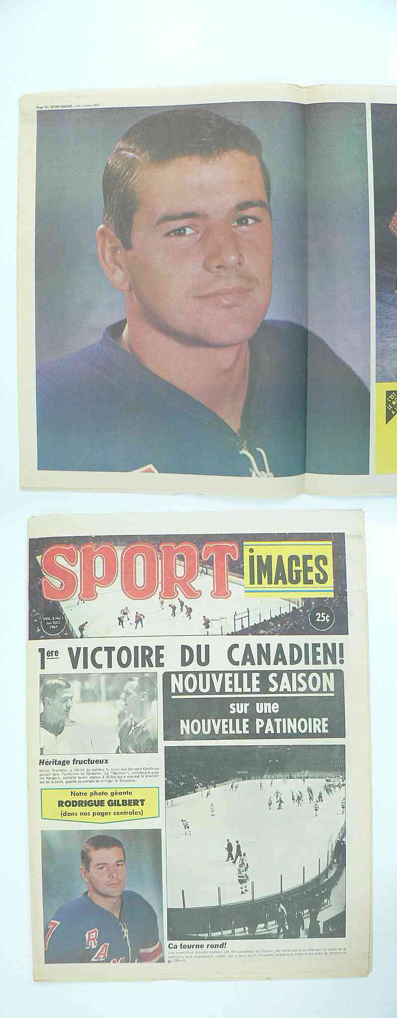 1967 SPORT IMAGES FULL MAGAZINE R.GILBERT POSTER photo