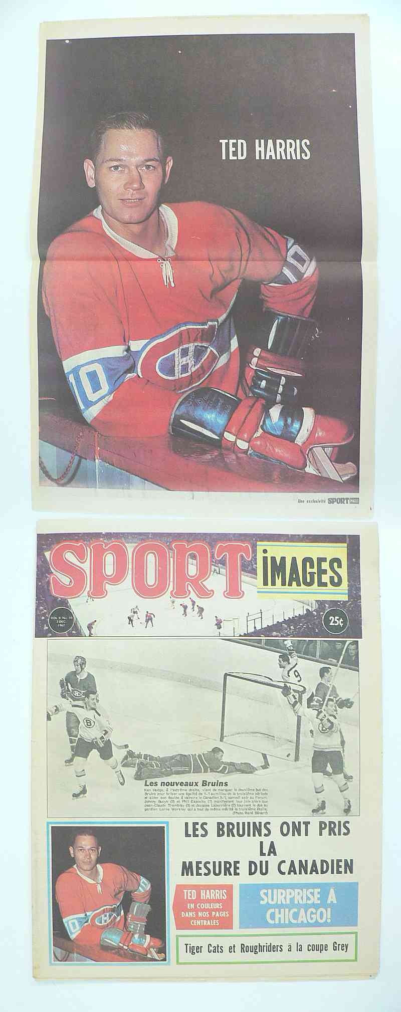 1967 SPORT IMAGES FULL MAGAZINE T.HARRIS POSTER photo