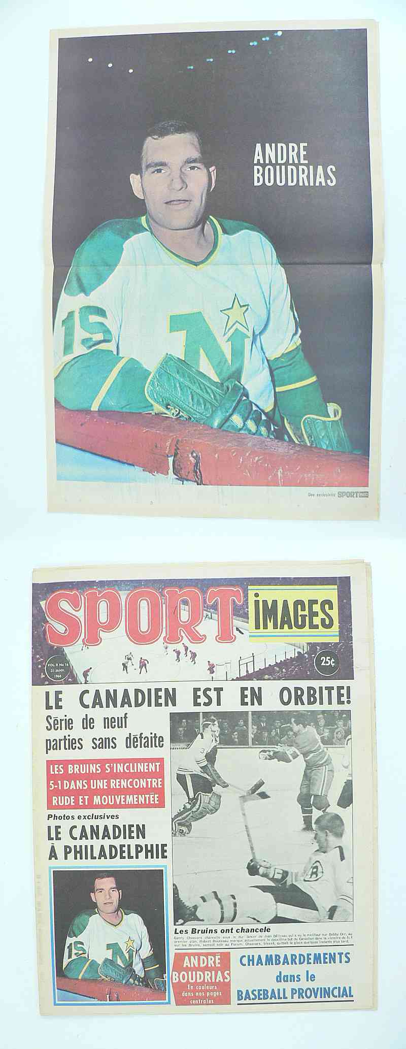 1968 SPORT IMAGES FULL MAGAZINE A.BOUDRIAS POSTER photo