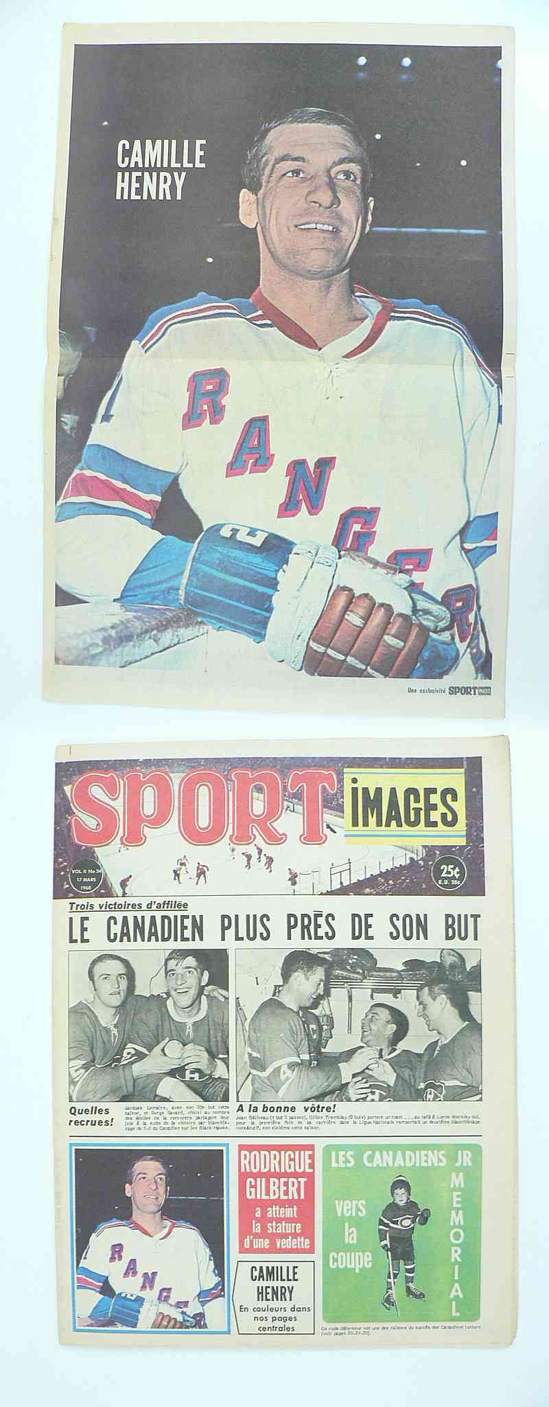 1968 SPORT IMAGES FULL MAGAZINE C.HENRY POSTER photo