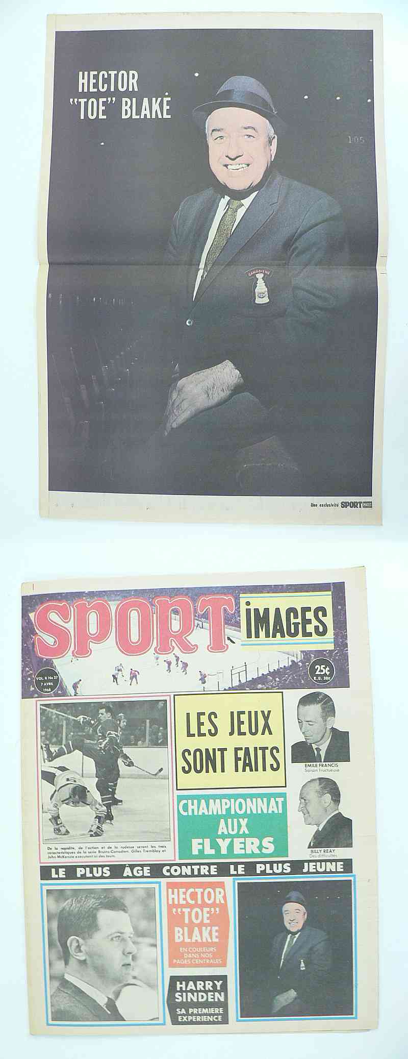 1968 SPORT IMAGES FULL MAGAZINE T.BLAKE POSTER photo