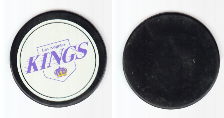 1980-87 NHL VICEROY LOS ANGELES KINGS PUCK photo