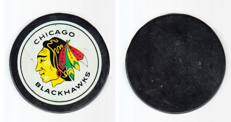 1980-87 NHL VICEROY CHICAGO BLACKHAWKS PUCK photo