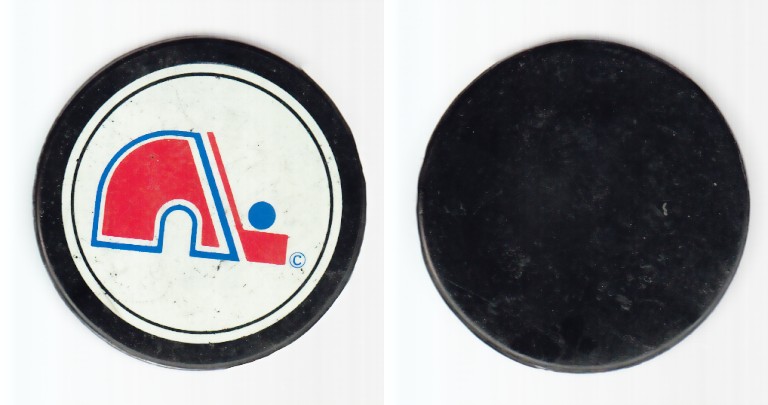 1980-87 NHL VICEROY QUEBEC NORDIQUES PUCK photo