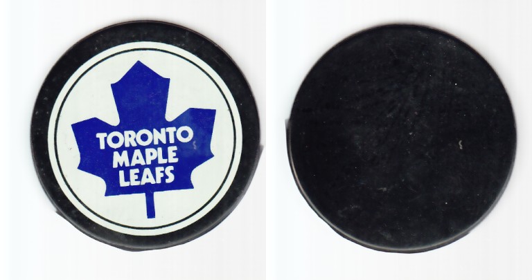 1980-87 NHL VICEROY TORONTO MAPLE LEAFS PUCK photo