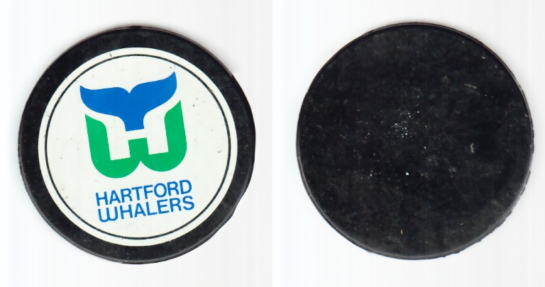 1980-87 NHL VICEROY HARTFORD WHALERS PUCK photo