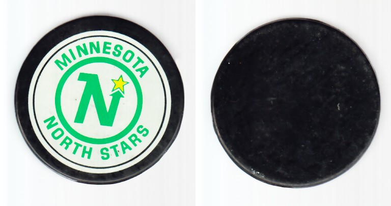 1980-87 NHL VICEROY MINNESOTA NORTH STARS PUCK photo