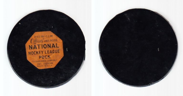 1958-62 NHL CCM GAME PUCK photo