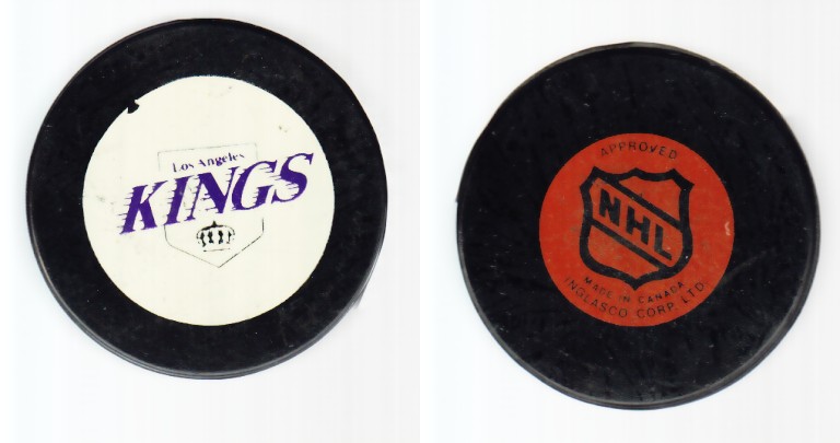 1979-80 NHL BILTRITE LOS ANGELES KINGS GAME PUCK photo