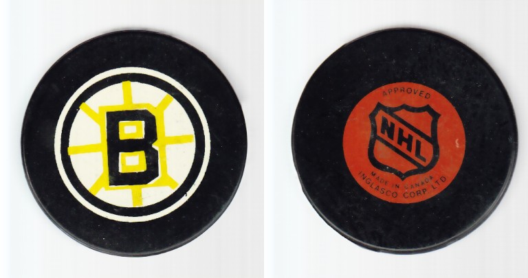 1979-80 NHL BILTRITE BOSTON BRUINS GAME PUCK photo