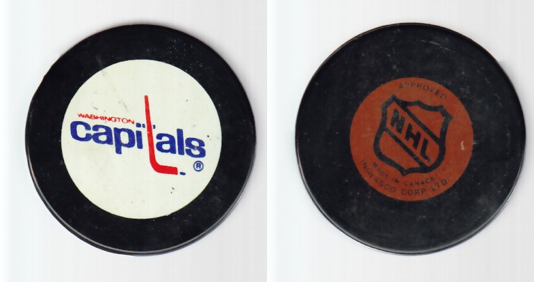 1980-85 NHL VICEROY WASHINTON CAPITALS GAME PUCK photo