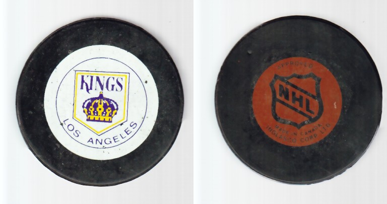 1980-85 NHL VICEROY LOS ANGELES KINGS GAME PUCK photo