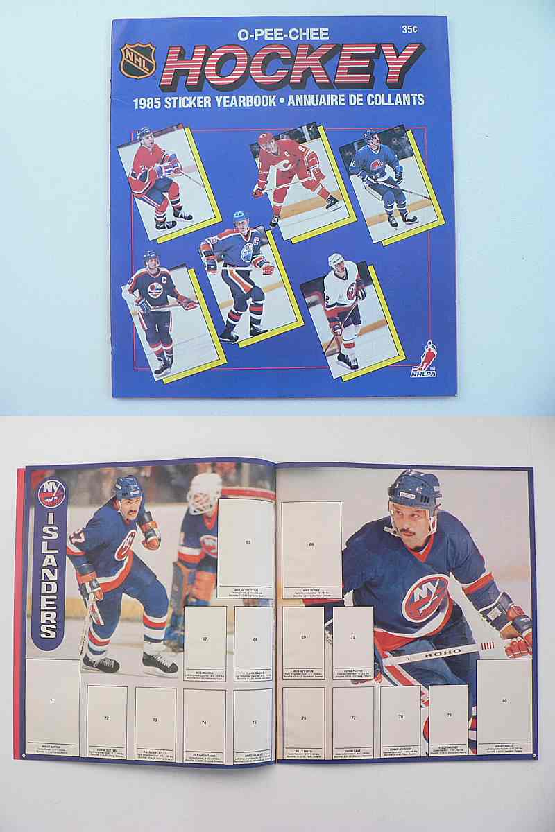 1985-86 O-PEE-CHEE NHL STICKERS EMPTY ALBUM photo