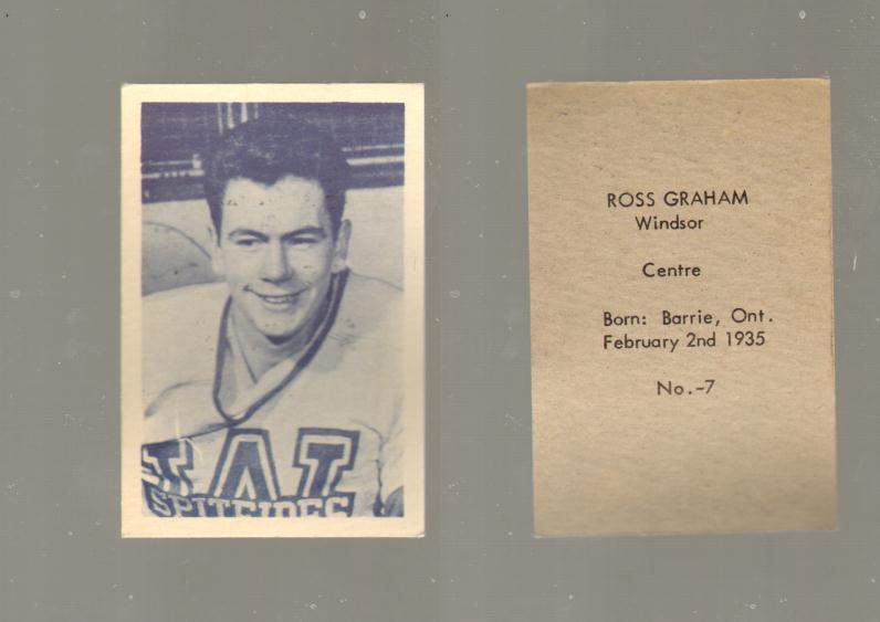 1952-53 OHL ANONYMOUS HOCKEY CARD #7 R.GRAHAM photo