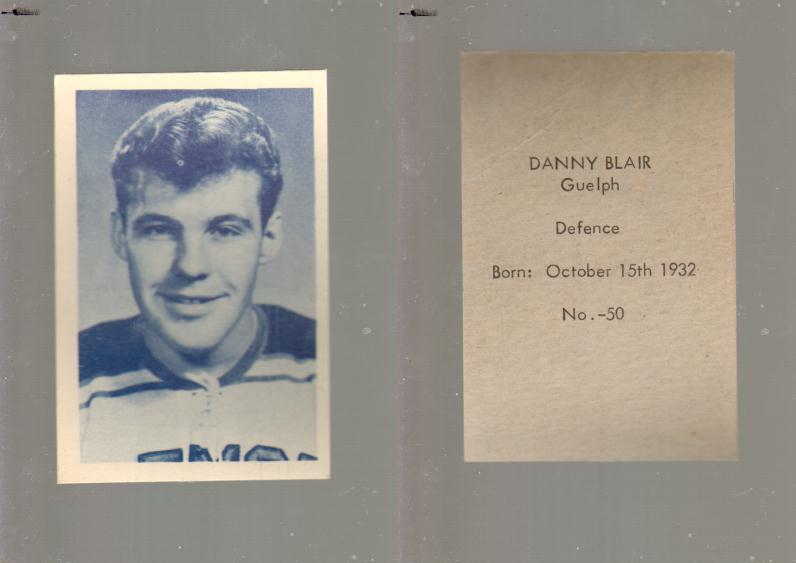 1952-53 OHL ANONYMOUS HOCKEY CARD #50 D. BLAIR photo