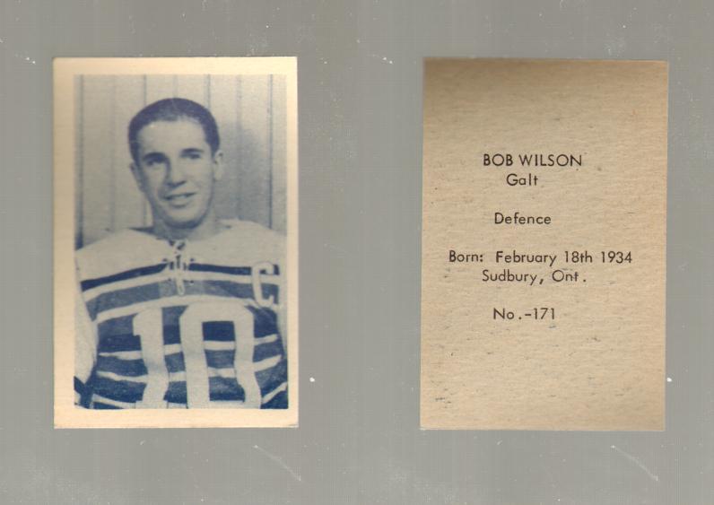 1952-53 OHL ANONYMOUS HOCKEY CARD #171 B. WILSON photo