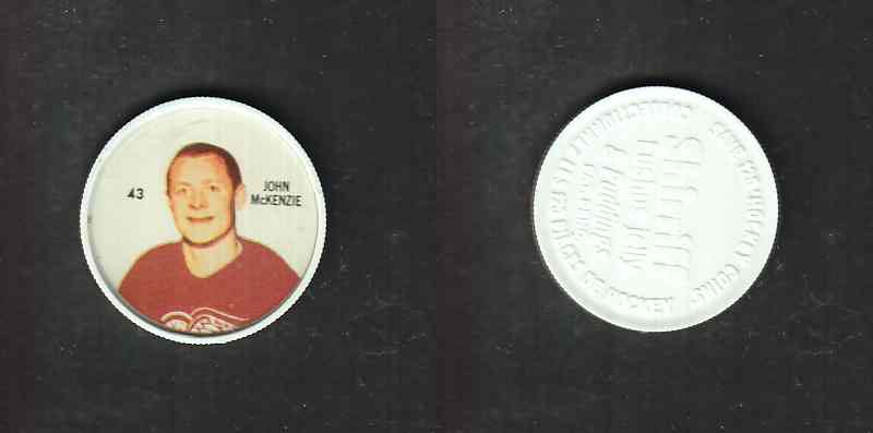 1960-61 SHIRRIFF HOCKEY COIN #43 J. McKENZIE photo