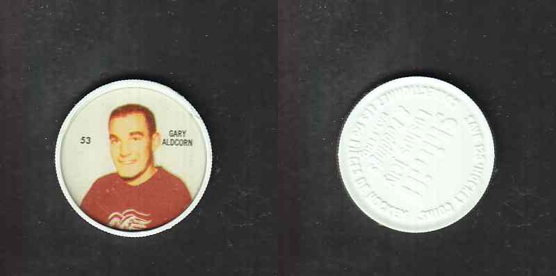 1960-61 SHIRRIFF HOCKEY COIN #53 G. ALDCORN photo