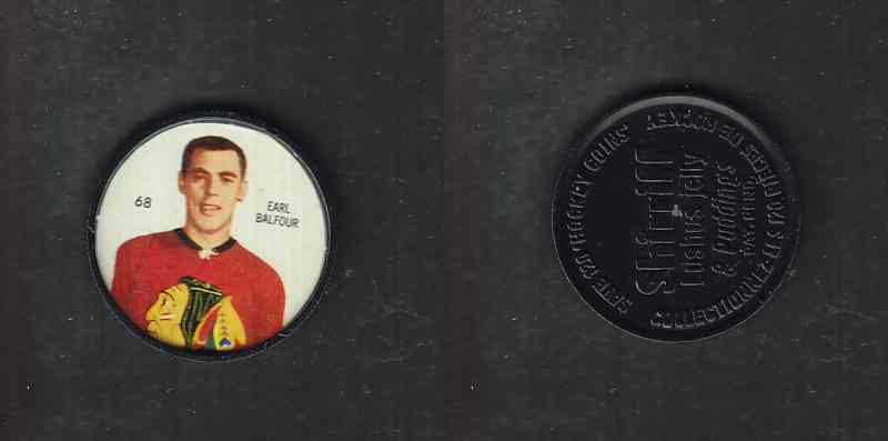 1960-61 SHIRRIFF HOCKEY COIN #68 E. BALFOUR photo