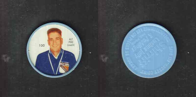 1960-61 SHIRRIFF HOCKEY COIN #100 A. PIKE photo