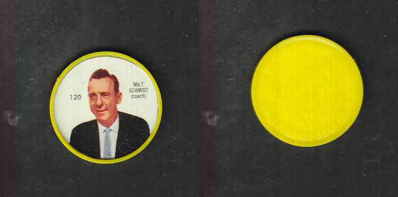 1960-61 SHIRRIFF HOCKEY COIN #120 M. SCHMIDT photo