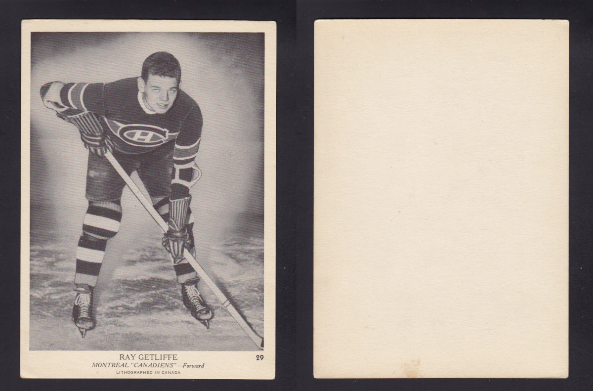 1939-40 O-PEE-CHEE HOCKEY CARD R. GETLIFFE photo