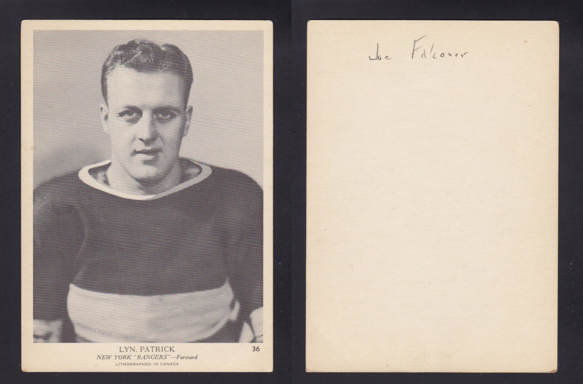 1939-40 O-PEE-CHEE HOCKEY CARD L. PATRICK photo