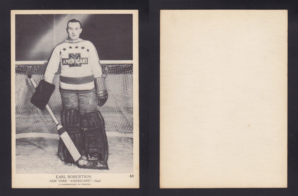 1939-40 O-PEE-CHEE HOCKEY CARD E. ROBERTSON photo