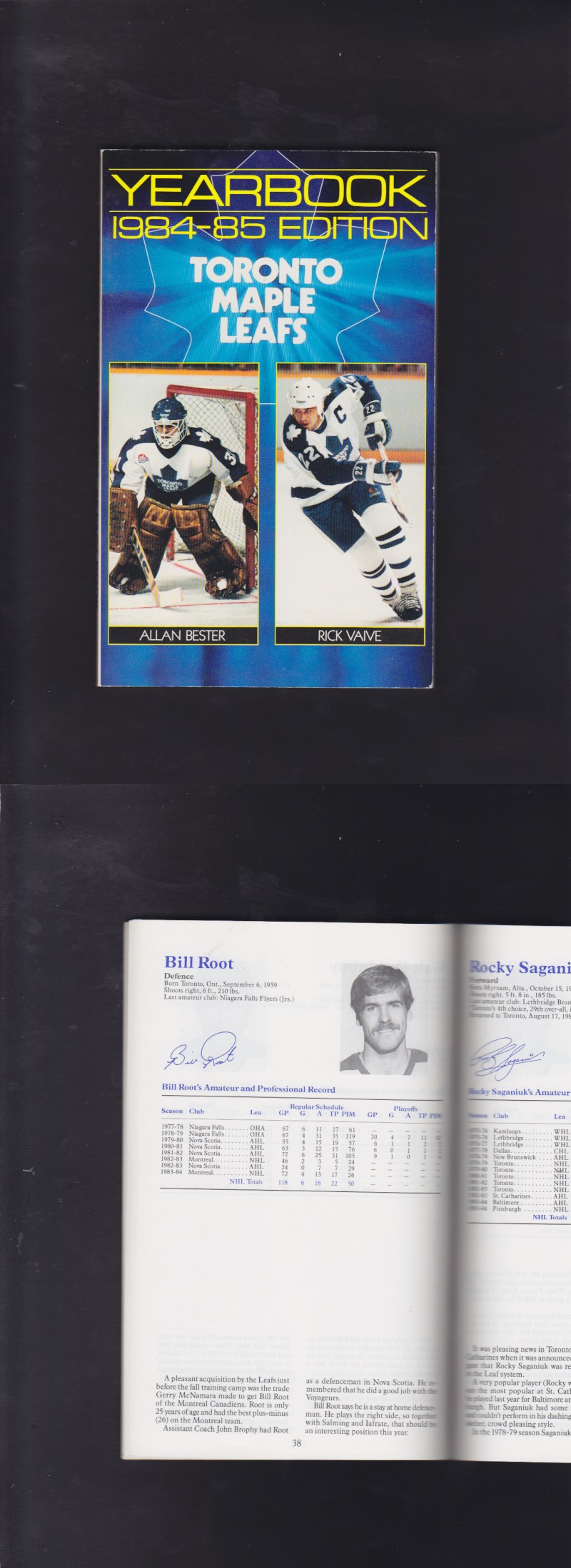 1984-85 TORONTO MAPLE LEAFS YEARBOOK photo