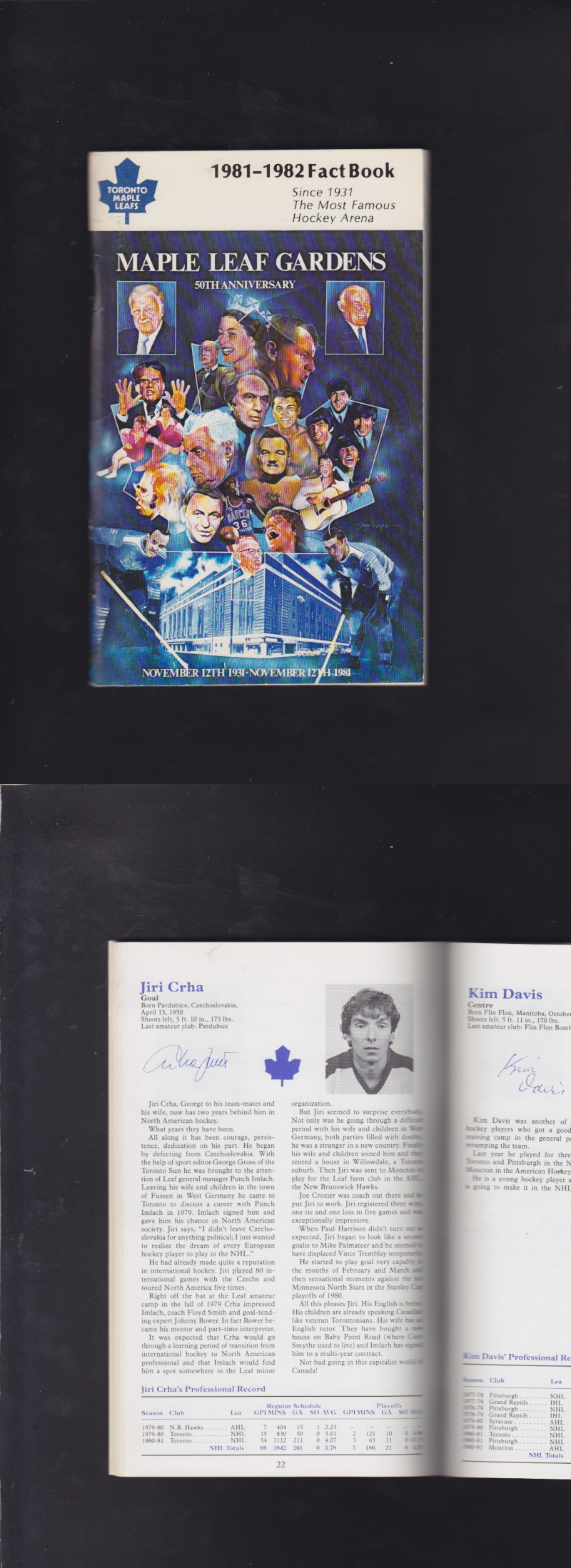 1981-82 TORONTO MAPLE LEAFS YEARBOOK photo