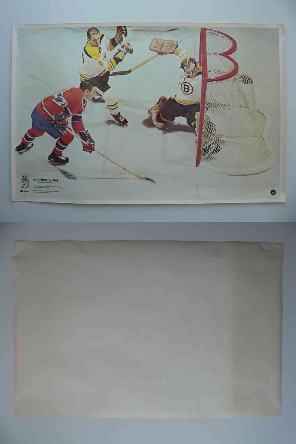1968 NEILSON'S STANLEY CUP POSTER FERGUSON/CHEEVERS photo
